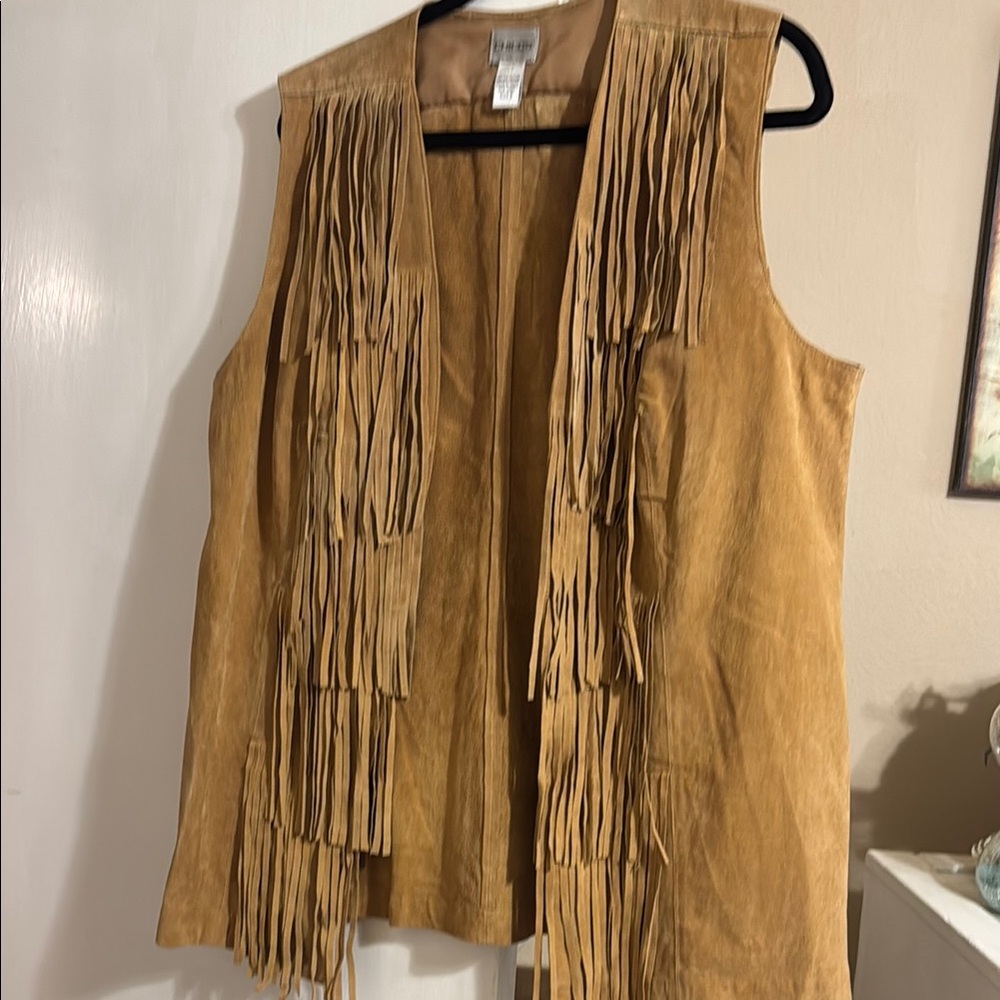 Leather Fringe Vest